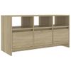 Mueble De Tv Madera Contrachapada Roble Sonoma 102x37,5x52,5 Cm