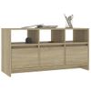 Mueble De Tv Madera Contrachapada Roble Sonoma 102x37,5x52,5 Cm