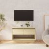 Mueble Para Tv Madera Contrachapada Roble Sonoma 70x41x44 Cm