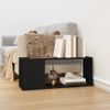 Mueble Para Tv Madera Contrachapada Negro 80x24x32 Cm