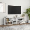 Mueble De Tv Madera Contrachapada Blanco 149x30x52 Cm