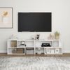 Mueble De Tv Madera Contrachapada Blanco 149x30x52 Cm