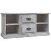 Mueble De Tv Madera Contrachapada Gris Hormigón 99,5x35,5x48 Cm