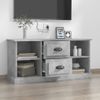 Mueble De Tv Madera Contrachapada Gris Hormigón 99,5x35,5x48 Cm