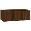 Mueble Tv Madera Contrachapada Color Marrón Roble 80x34x30 Cm