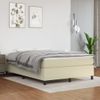 Estructura De Cama Box Spring Cuero Sintético Crema 140x200 Cm