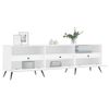 Mueble De Tv Madera Contrachapada Blanco 150x30x44,5 Cm