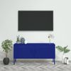 Mueble Para Tv De Acero Azul Marino 105x35x50 Cm