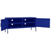 Mueble Para Tv De Acero Azul Marino 105x35x50 Cm