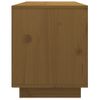 Mueble De Tv Madera Maciza De Pino Marrón Miel 74x35x44 Cm