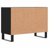 Mueble De Tv Madera De Ingeniería Negro 69,5x30x50 Cm