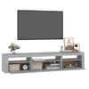 Mueble De Tv Con Luces Led Gris Sonoma 195x35x40 Cm