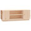 Mueble De Tv De Madera Maciza De Pino 110x35x40,5 Cm