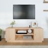 Mueble De Tv De Madera Maciza De Pino 110x35x40,5 Cm