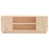 Mueble De Tv De Madera Maciza De Pino 110x35x40,5 Cm