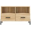 Mueble Para Tv Madera Contrachapada Roble Ahumado 80x36x50 Cm