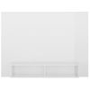 Mueble Tv De Pared Contrachapado Blanco Brillante 120x23,5x90cm