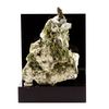 Epidote - Pierre Natural De Francia, Chamrousse, Isère, Auvergne -rhône -alpes - Cristal Verde Brillante Y Potente, Purificación Y Piedra De Crecimiento Personal | 885.2 Ct - Certificado De Autenticidad Incluido | 100 X 70 X 60 Mm