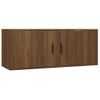 Set De Muebles Para Tv 2 Piezas Madera Contrachapada Roble Marrón