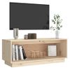 Mueble De Tv De Madera Maciza De Pino 90x35x35 Cm