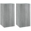 Mueble Para Tv 2 Unidades Contrachapado Gris Sonoma 30,5x30x60 Cm