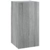 Mueble Para Tv 2 Unidades Contrachapado Gris Sonoma 30,5x30x60 Cm