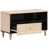 Mueble De Tv Madera Maciza De Mango 80x33x46 Cm