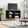 Mueble De Tv Madera De Ingeniería Negro 69,5x30x50 Cm