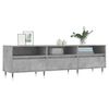 Mueble De Tv Madera Contrachapada Gris Hormigón 150x30x44,5 Cm