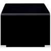 Mesa De Centro De Vidrio Templado Negro 98x45x31 Cm