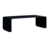 Mesa De Centro De Vidrio Templado Negro 98x45x31 Cm