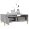 Mesa De Centro Madera Contrachapada Gris Hormigón 90x60x35 Cm