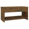 Mesa De Centro Madera Contrachapada Roble Ahumado 102x50x52,5cm