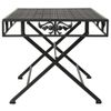 Mesa De Centro Plegable Estilo Vintage Metal 100x50x45 Cm Negro