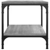 Mesa Auxiliar De Madera Contrachapada Gris Sonoma 40x40x40 Cm