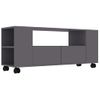 Mueble Para Tv Madera Contrachapada Gris 120x35x48 Cm