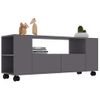 Mueble Para Tv Madera Contrachapada Gris 120x35x48 Cm