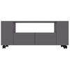 Mueble Para Tv Madera Contrachapada Gris 120x35x48 Cm