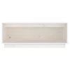 Mueble De Tv De Madera Maciza De Pino Blanco 90x35x35 Cm