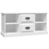 Mueble Para Tv Madera Contrachapada Blanco 99,5x35,5x48 Cm