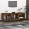 Muebles Para Tv 3 Piezas Madera Maciza De Pino Marrón Miel