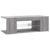 Mueble De Tv Con Luces Led Gris Sonoma 90x39x30 Cm