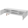 Mueble Para Tv Mdf 150x35x48,5 Cm Blanco Brillante