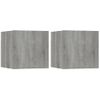 Muebles Para Tv De Pared 2 Unidades Gris Sonoma 30,5x30x30 Cm