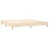 Estructura De Cama Box Spring Tela Color Crema 200x200 Cm