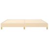 Estructura De Cama Box Spring Tela Color Crema 200x200 Cm