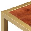 Mesa De Centro De Madera Maciza De Acacia 90x50x40 Cm