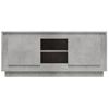 Mueble De Tv Madera Contrachapada Gris Hormigón 102x35x45 Cm