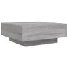 Mesa De Centro Madera De Ingeniería Gris Sonoma 80x80x31 Cm