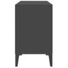 Mueble De Tv Con Patas De Metal Gris 69,5x30x50 Cm